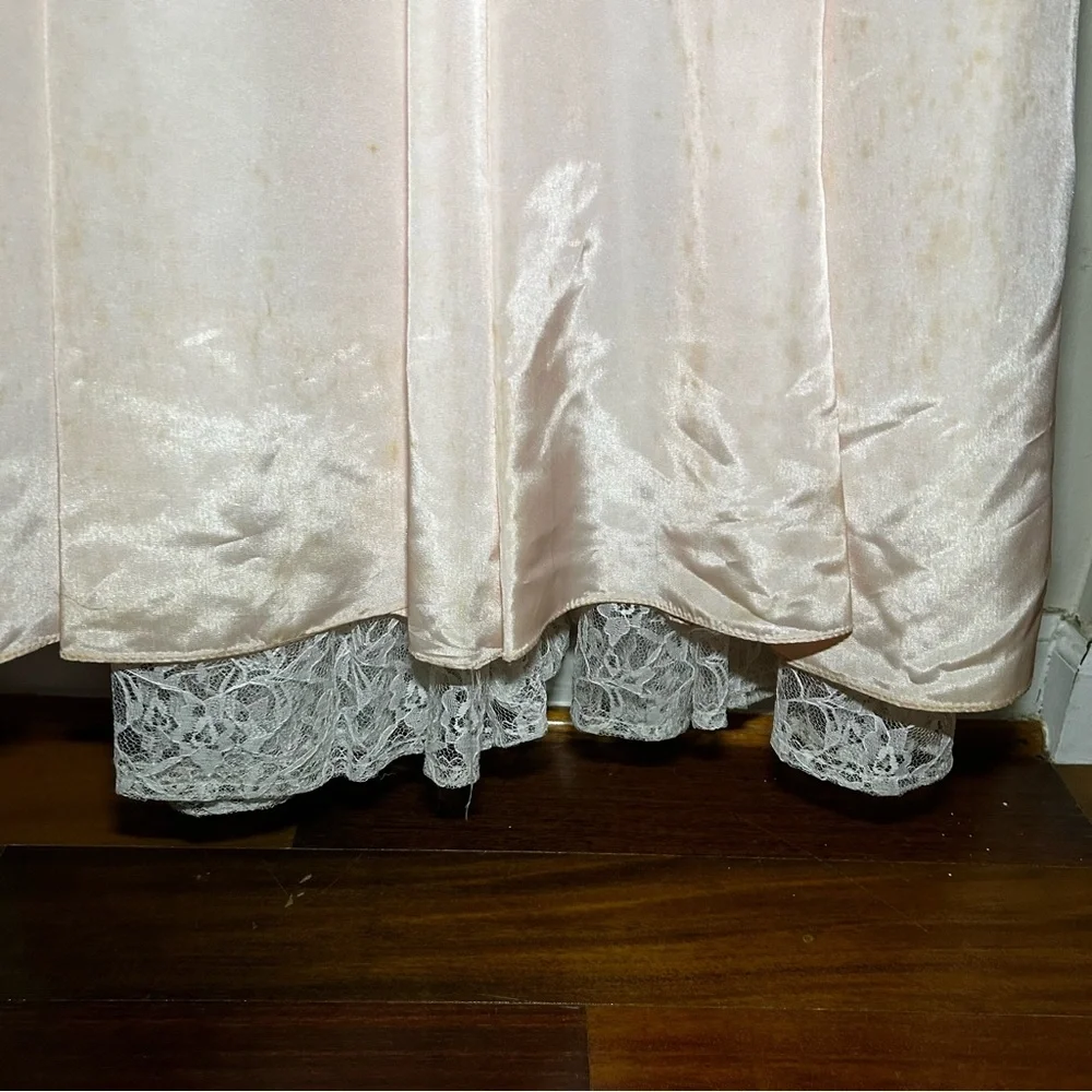 Gunne Sax Blush Satin Dress - Picture 6 of 8